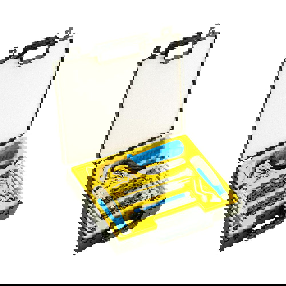 Hand Deburring Tool Set: 25 Pc, High Speed Steel