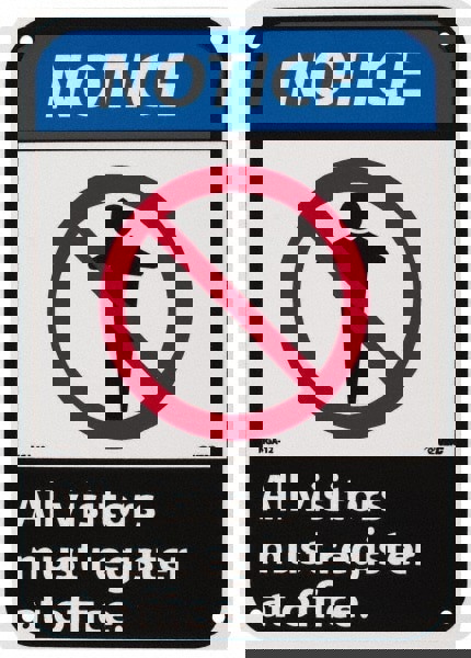 Security & Admittance Sign: Rectangle, 