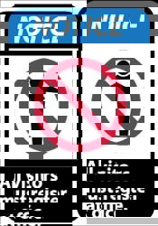 Security & Admittance Sign: Rectangle, 