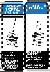 Security & Admittance Sign: Rectangle, 