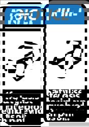 Accident Prevention Sign: Rectangle, 