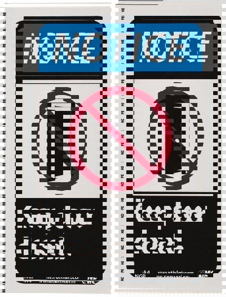 Security & Admittance Sign: Rectangle, 