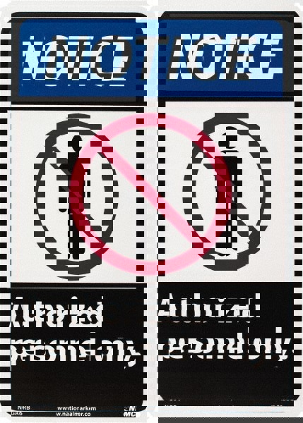 Security & Admittance Sign: Rectangle, 