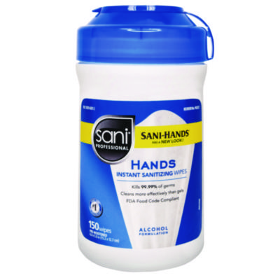 Hands Instant Sanitizing Wipes, 5