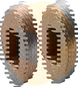 LF 1-1/4 BRS CORED PLUG