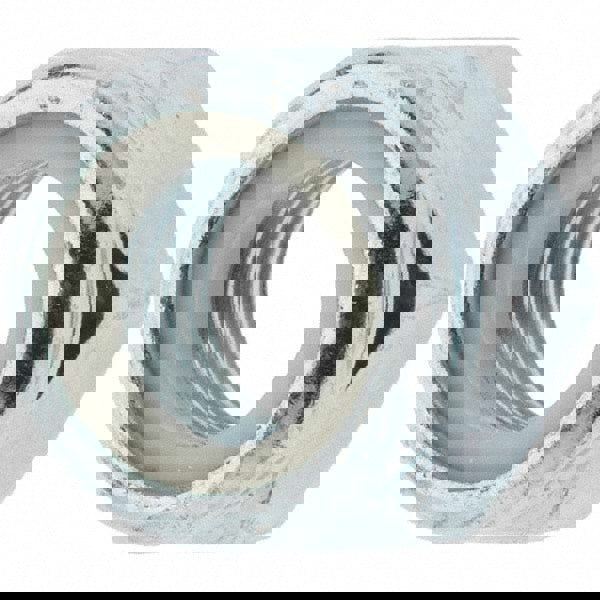 Hex Lock Nut: Insert, Nylon Insert, M16x2, Class 8 Steel, Zinc Finish