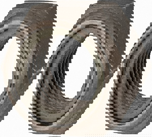 Hex Lock Nut: Insert, Nylon Insert, M27x3, Class 316/A4 Stainless Steel, Bright/Uncoated