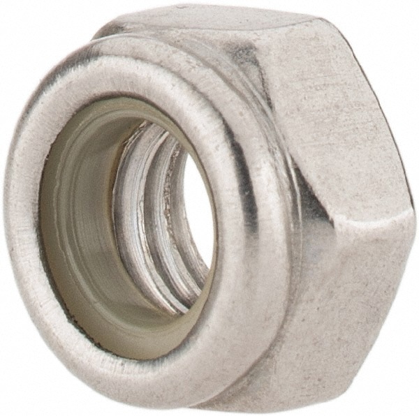Hex Lock Nut: Insert, Nylon Insert, Grade 316 & A4 Stainless Steel, Uncoated