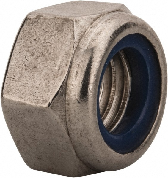 Hex Lock Nut: Insert, Nylon Insert, Grade 316 & A4 Stainless Steel, Uncoated