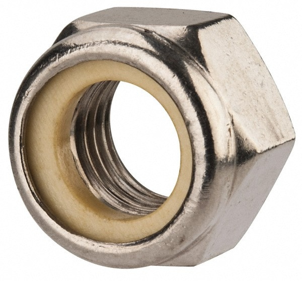 Hex Lock Nut: Insert, Nylon Insert, Grade 316 & A4 Stainless Steel, Uncoated