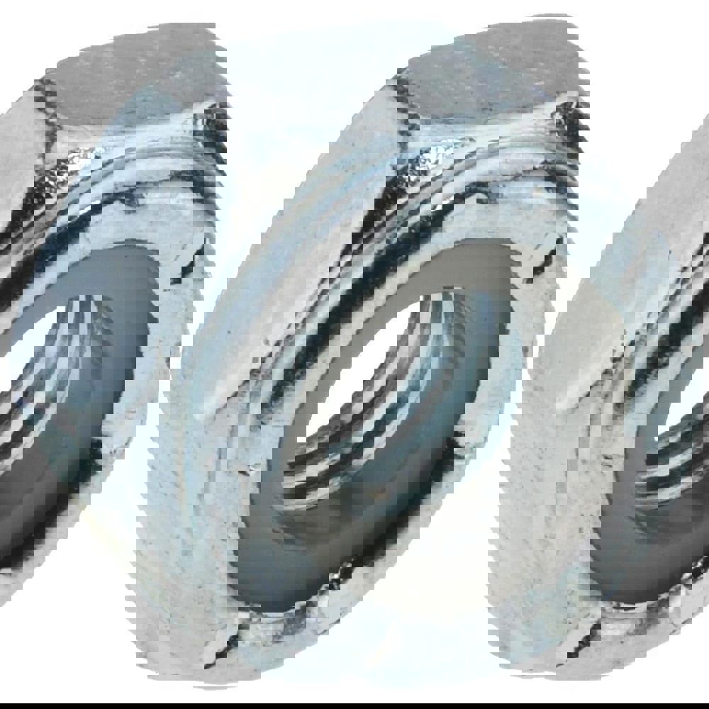 Hex Lock Nut: Insert, Nylon Insert, 1/4-20, Grade 2 Steel, Zinc-Plated