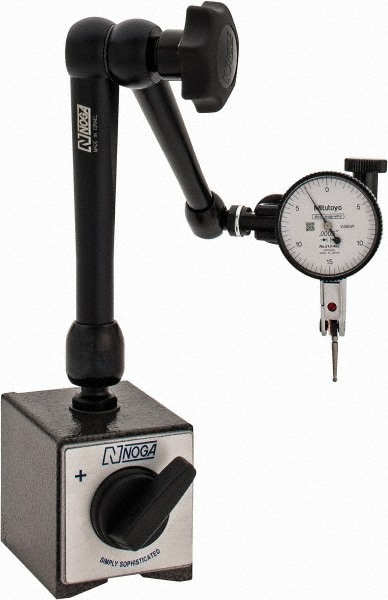 Dial Indicator & Base Kit: 0-15-0 Dial Reading