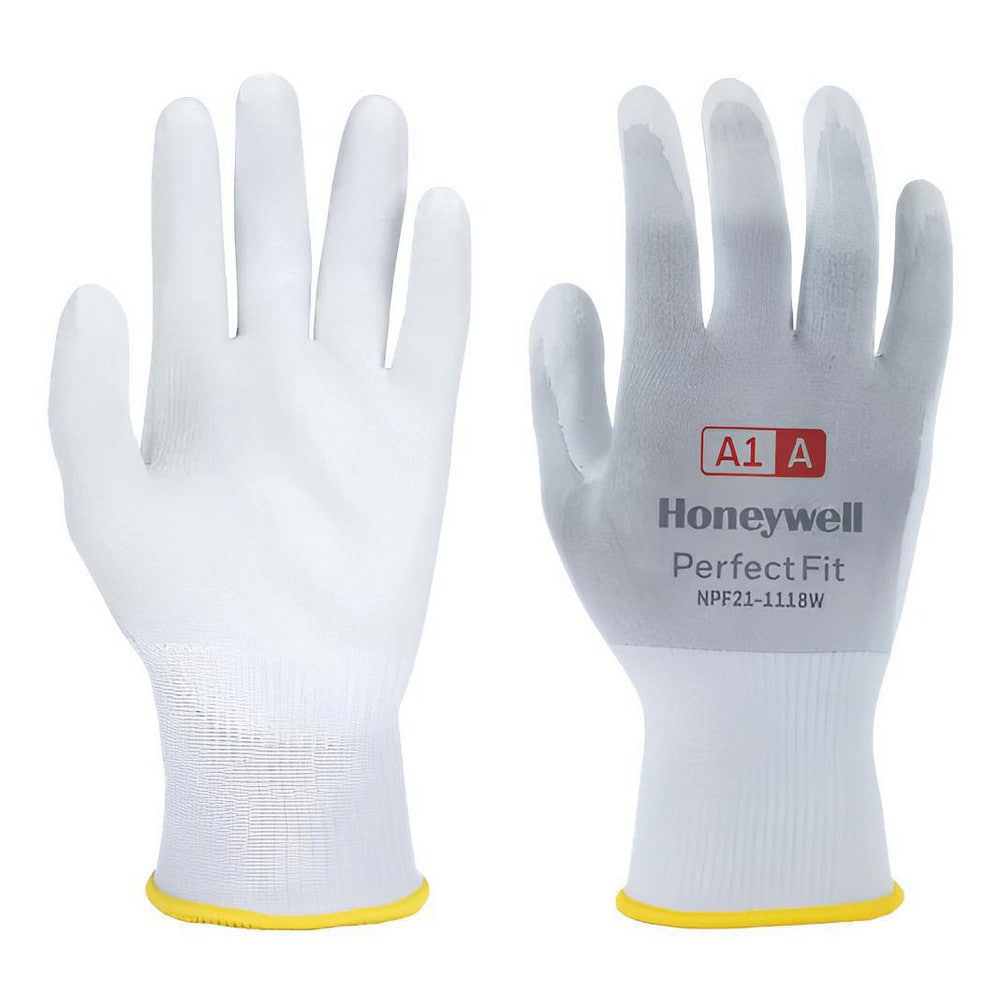 Cut & Puncture Resistant Gloves; Style: Knit ; Coating Material: Polyurethane ; Coating Coverage: Palm & Fingertips ; Glove Type: Cut, Puncture & Abrasion-Resistant ; ANSI/ISEA Cut Resistance Level: A1 ; Primary Material: Nylon