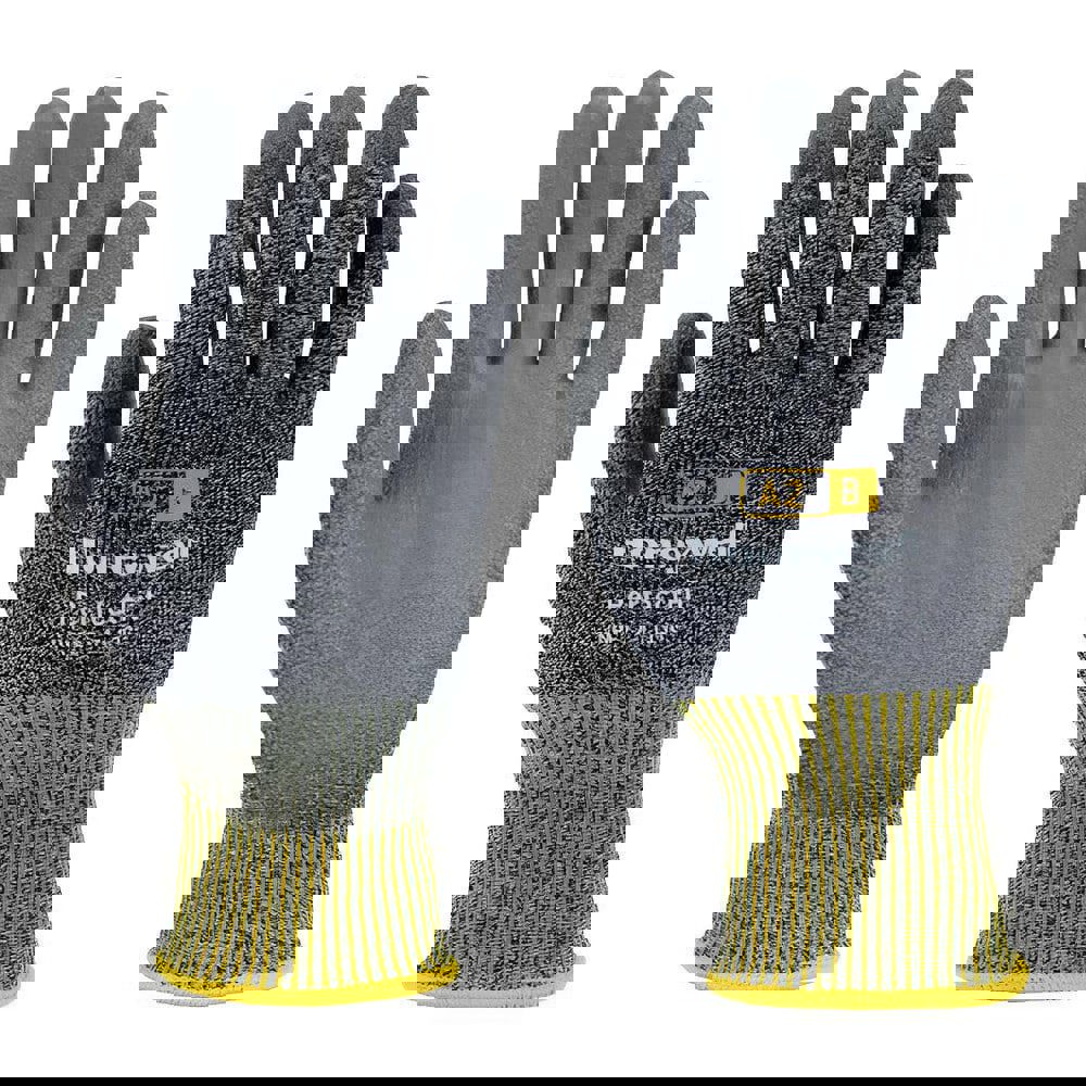 Cut & Puncture Resistant Gloves; Style: Knit ; Coating Material: Polyurethane ; Coating Coverage: Palm & Fingertips ; Glove Type: Cut, Puncture & Abrasion-Resistant ; ANSI/ISEA Cut Resistance Level: A2 ; Primary Material: Dyneema
