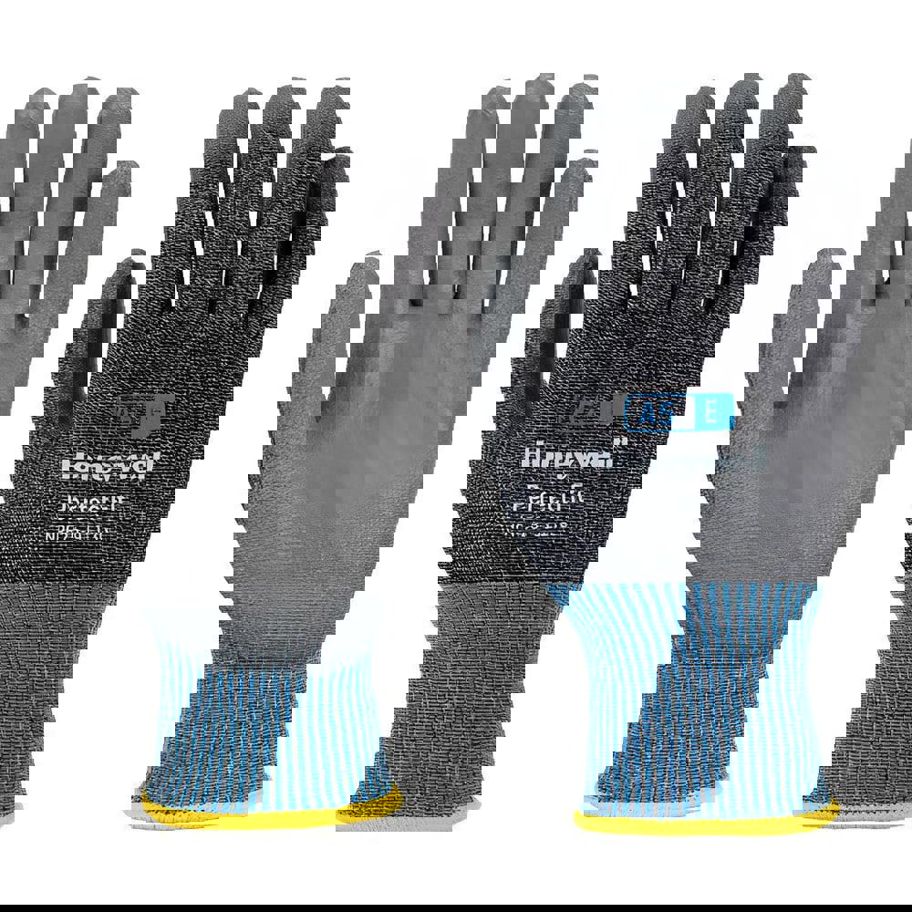 Cut & Puncture Resistant Gloves; Style: Knit ; Coating Material: Polyurethane ; Coating Coverage: Palm & Fingertips ; Glove Type: Cut, Puncture & Abrasion-Resistant ; ANSI/ISEA Cut Resistance Level: A5 ; Primary Material: Stainless Steel