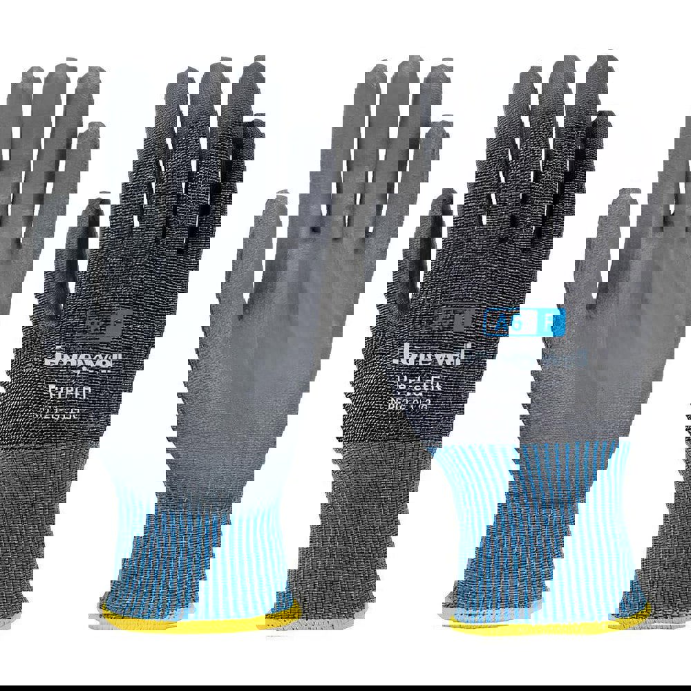 Cut & Puncture Resistant Gloves; Style: Knit ; Coating Material: Polyurethane ; Coating Coverage: Palm & Fingertips ; Glove Type: Cut, Puncture & Abrasion-Resistant ; ANSI/ISEA Cut Resistance Level: A6 ; Primary Material: Stainless Steel