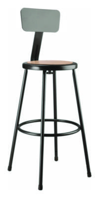 STOOL,30IN BACK BLACK,WDG