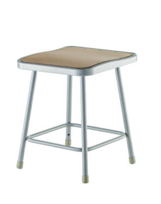 STOOL,18IN,SQ,WOOD,GY