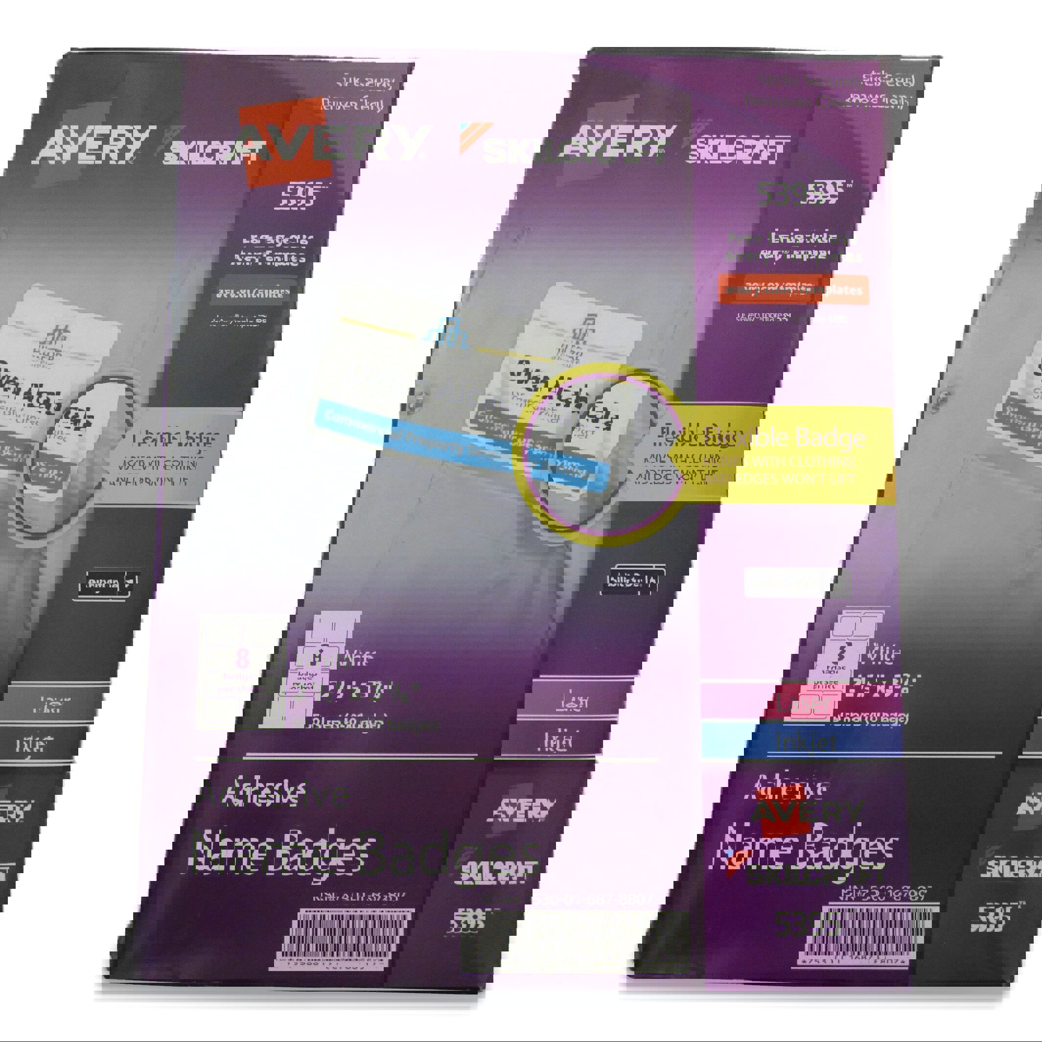 BADGE,ADHESIVE NAME,WH