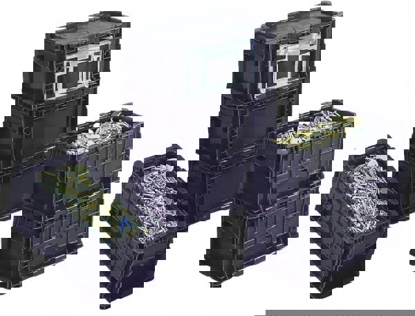 Polyethylene Attached-Lid Storage Tote: 40 lb Capacity