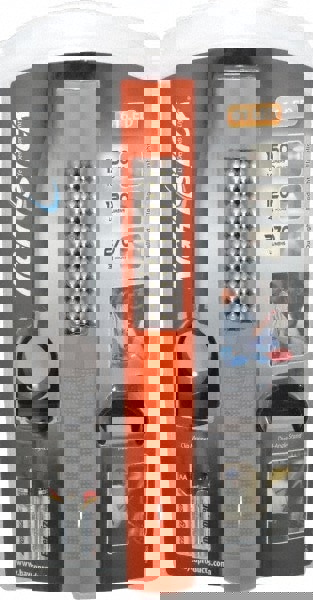 Handheld Flashlight: LED, 10 hr Max Run Time, AA Battery