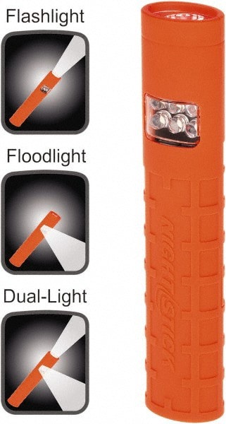 Handheld Flashlight: LED, 90 Lumens, 3 hr Max Run Time, AAA Battery (Included), Max Beam Distance: 50 m