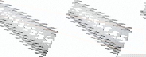 2m Long x 0.3 Inch Wide x 1.4 Inch High x Steel DIN Rail
