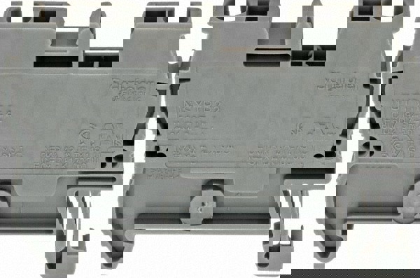 1 Pole, 800 Volt, 24 Amp, -40 to 266&deg;F, DIN Rail Mount, Polyamide Passthrough Terminal Block