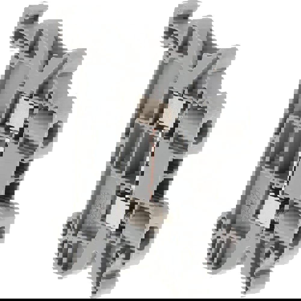 1 Pole, 1,000 Volt, 41 Amp, -40 to 266&deg;F, DIN Rail Mount, Polyamide Passthrough Terminal Block