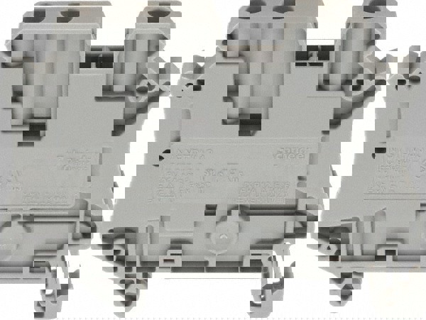 1 Pole, 500 Volt, 41 Amp, -40 to 266&deg;F, DIN Rail Mount, Polyamide Passthrough Terminal Block