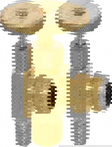 Needle Valve: Angled, 1/4 x 1/8