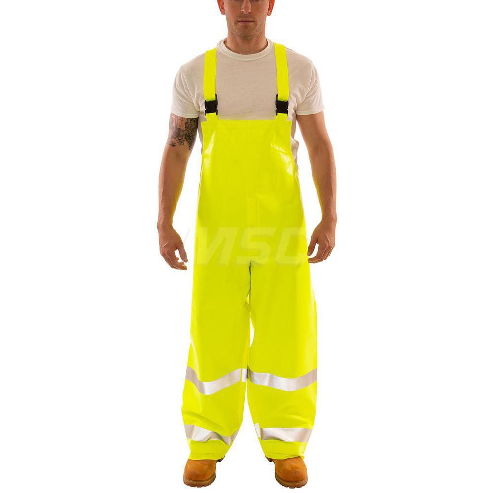 Bib Overalls: Size 5X-Large, PVC on Non-Woven Nomex