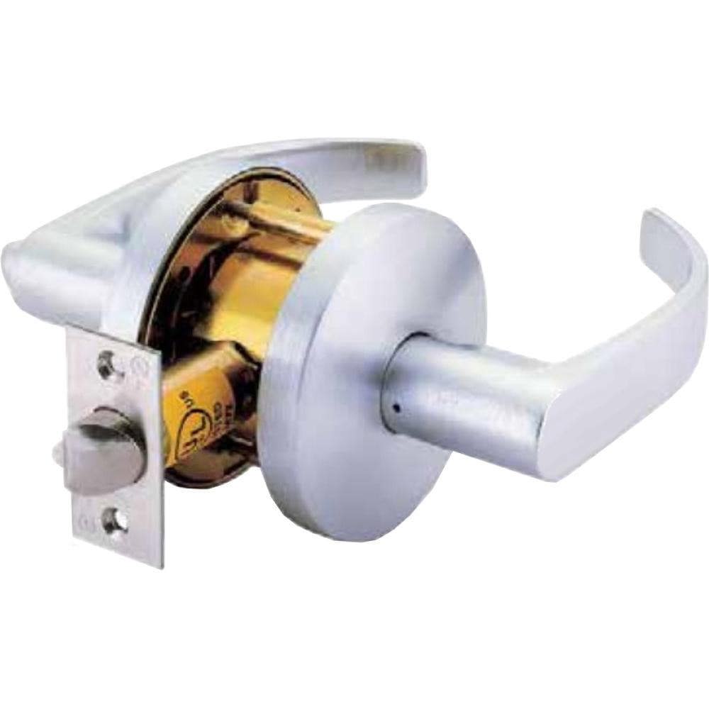 Lever Locksets; Lockset Type: Cylindrical Lock ; Key Type: None ; Back Set: 2-3/4 (Inch); Cylinder Type: None ; Material: Zinc ; Door Thickness: 1 3/8 - 1 3/4