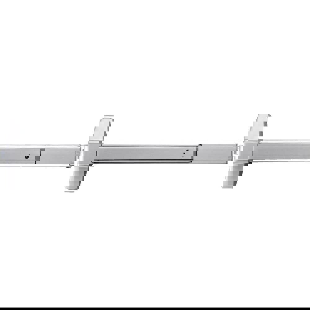 Push Bars; Material: Stainless Steel ; Locking Type: Exit Device Only ; Finish/Coating: Aluminum ; Maximum Door Width: 36in ; Minimum Door Width: 26in ; Fire Rated: No