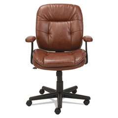 Swivel/tilt Bonded Leather Task Chair, Supports 250 Lb, 16.93