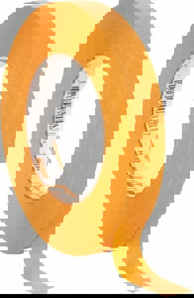 Masking Tape: 18 mm Wide, 60 yd Long, 7.3 mil Thick, Orange