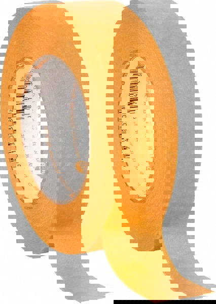 Masking Tape: 38 mm Wide, 60 yd Long, 7.3 mil Thick, Orange