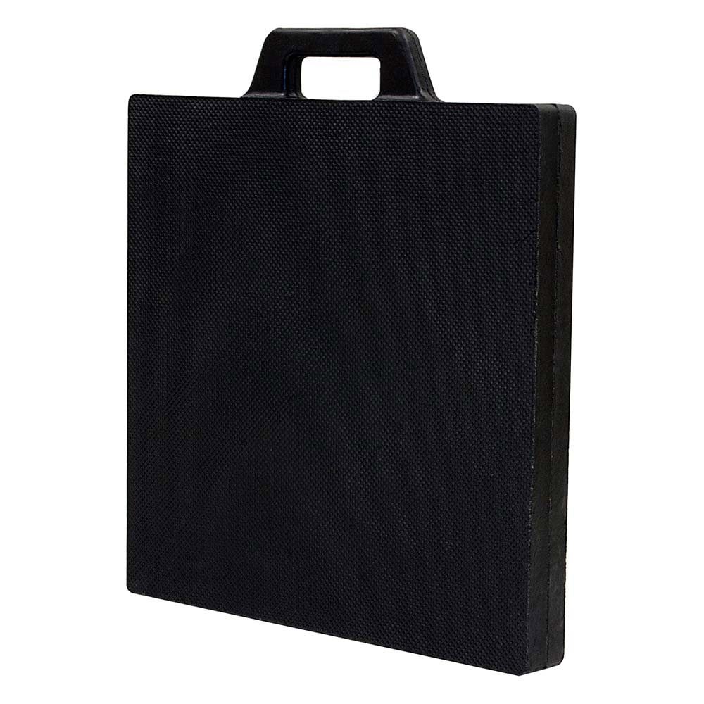The Rubber Outrigger Pad from Buyers Products protects concrete, paved, and other surfaces. It is ideal for utility trucks, tree trimmers, cranes, fire trucks, and other heavy equipment vehicles, on and off road. The solid 2 in. thick rubber pad features
