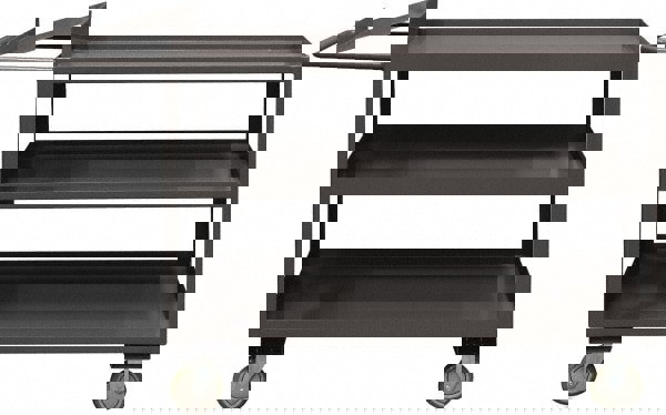 Order Picking Utility Cart: Steel, Gray