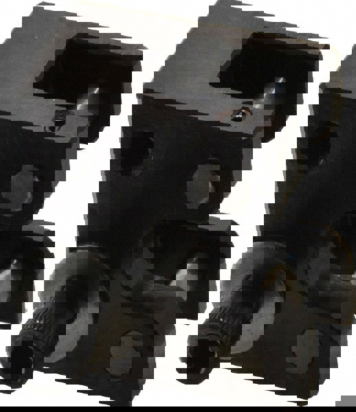 Knurl Carrier Blocks (Heads); Number of Knurls Held: 1; 2 ; Length to Knurl Hole Center (Decimal Inch): 1.0000 ; E Dimension (Decimal Inch): 0.125