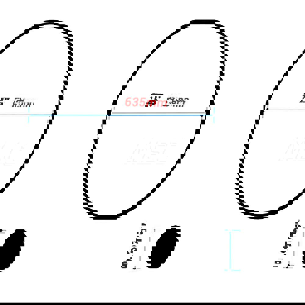 Tire O-Ring: Rubber, Use with 25