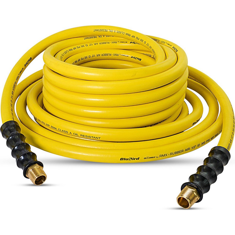Air & Multi-Purpose Hose; Hose Type: Multipurpose Air Hose; Oil-Resistant Air Hose ; Length Ft. (Feet): 100 ; Type: Air Hose ; Color: Yellow ; Material: Nitrile Butadiene Rubber ; Inside Diameter (Inch): 1/2