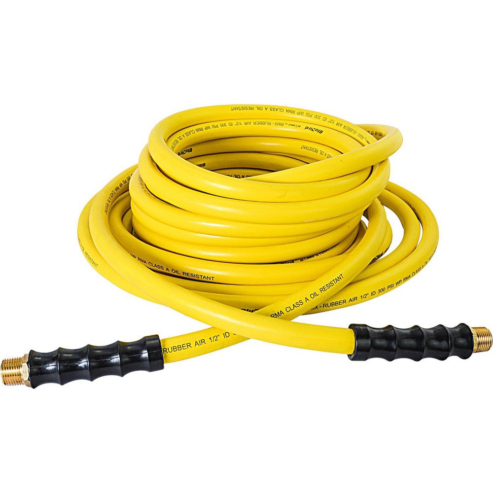 Air & Multi-Purpose Hose; Hose Type: Multipurpose Air Hose; Oil-Resistant Air Hose ; Length Ft. (Feet): 50 ; Type: Air Hose ; Color: Yellow ; Material: Nitrile Butadiene Rubber ; Inside Diameter (Inch): 1/2