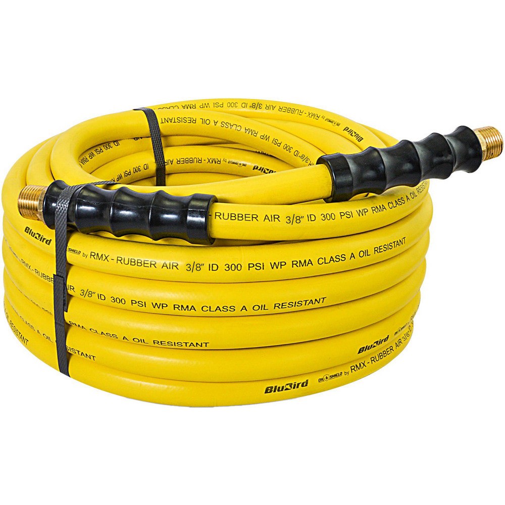Air & Multi-Purpose Hose; Hose Type: Multipurpose Air Hose ; Length Ft. (Feet): 100 ; Type: Rubber Air Hose ; Color: Yellow ; Material: Nitrile Butadiene Rubber ; Inside Diameter (Inch): 3/8
