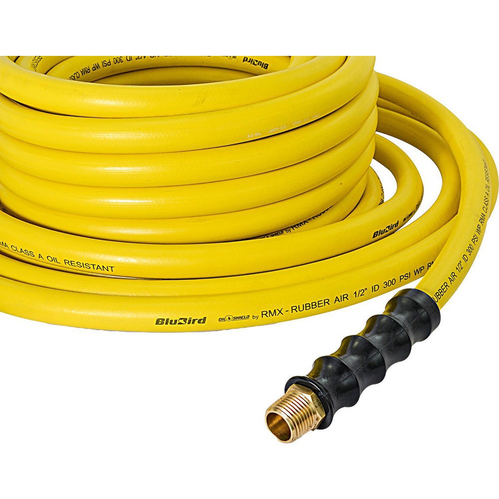 Air & Multi-Purpose Hose; Hose Type: Multipurpose Air Hose; Oil-Resistant Air Hose ; Length Ft. (Feet): 50 ; Type: Air Hose ; Color: Yellow ; Material: Nitrile Butadiene Rubber ; Inside Diameter (Inch): 3/8