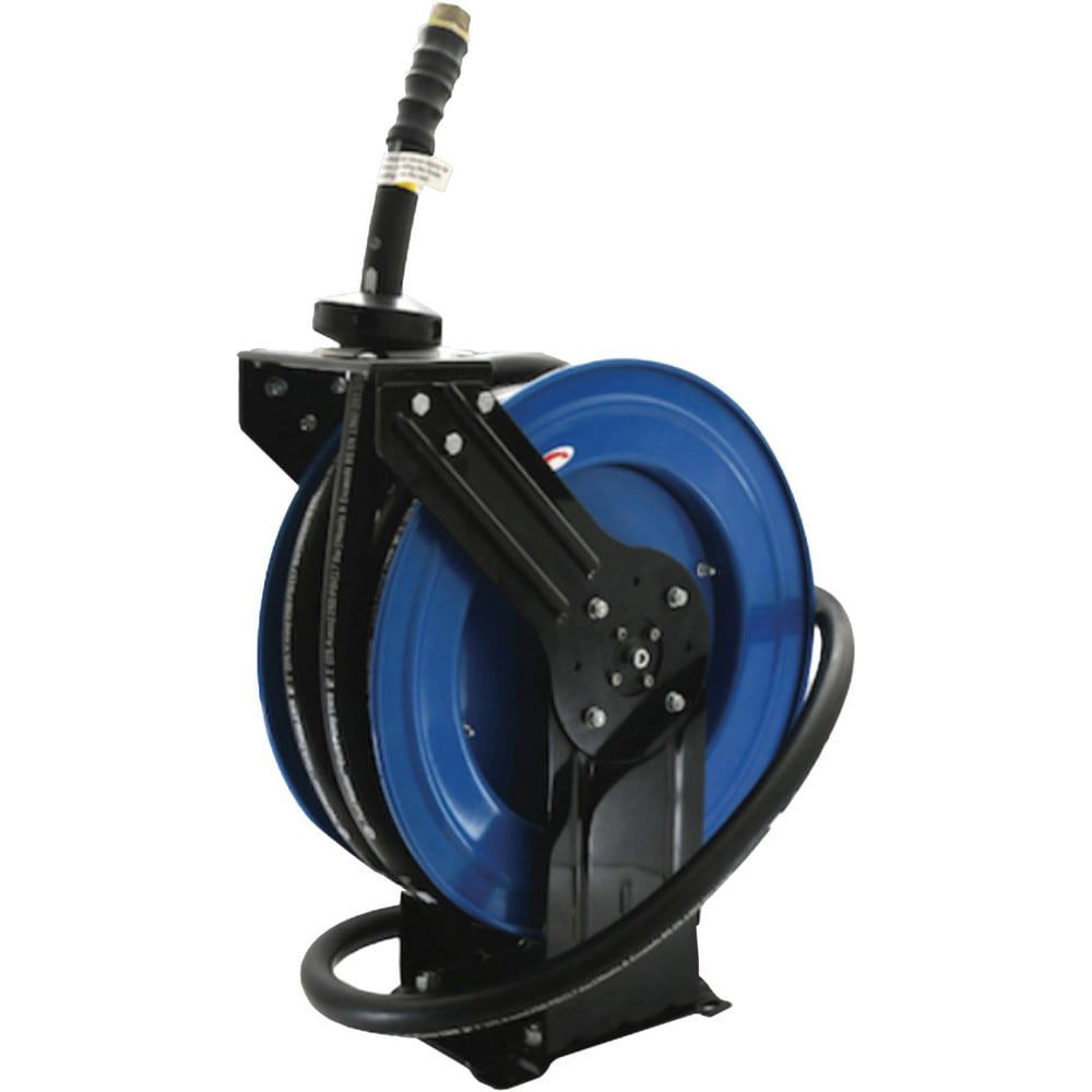 Hose Reels; Drive Type: Auto-Retractable ; Reel Type: Open ; Hose Length (Feet): 25.00 ; Hose Inside Diameter (Inch): 1 ; Application: Fuel Transfer ; Mount Type: Bolt Down
