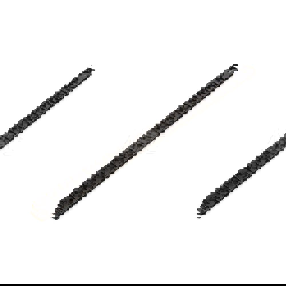 1/4 Inch Drive x 18 Inch Socket Rail, 20 Clips (Black)