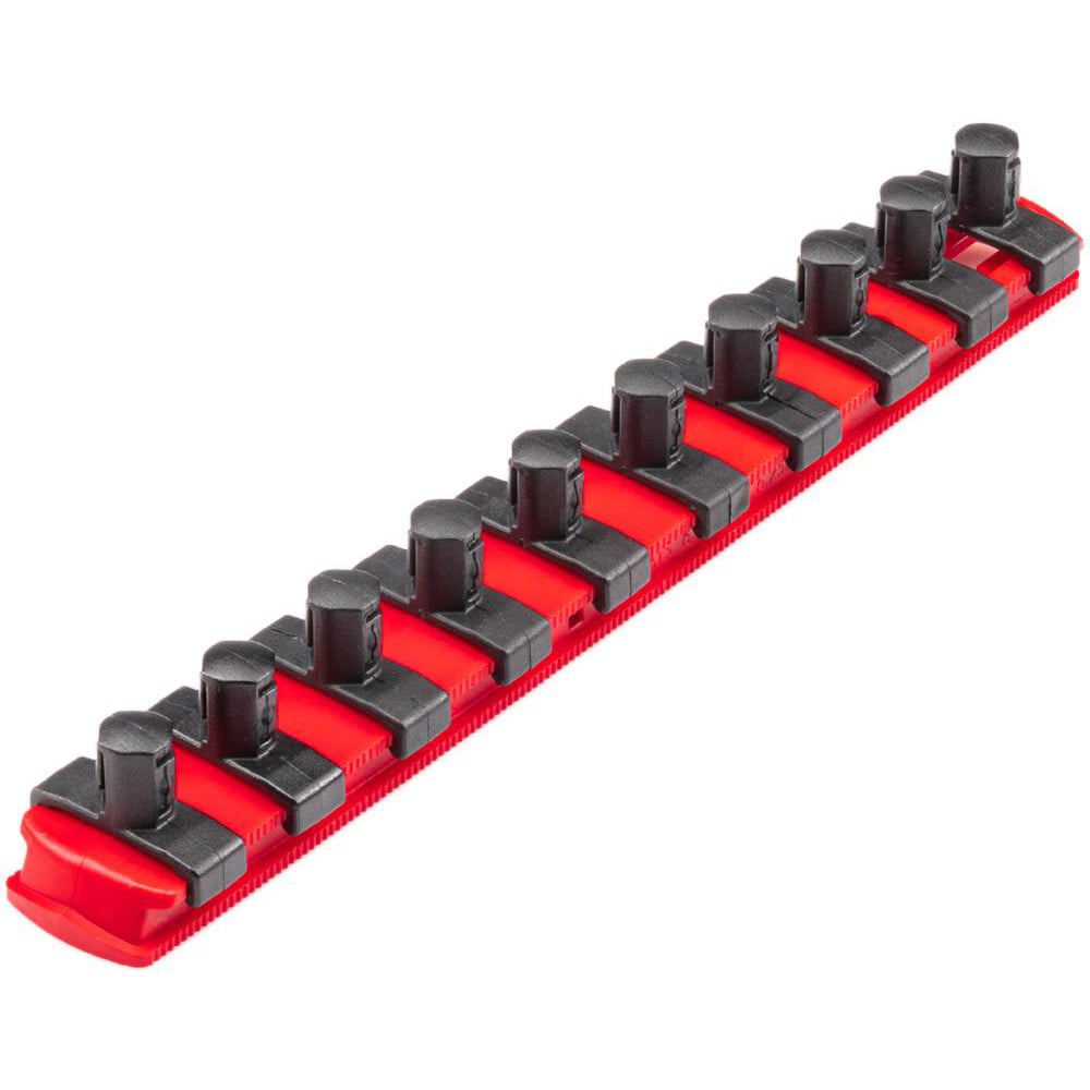 Socket Holders & Trays; Type: Socket Rail ; Drive Size: 3/8 in ; Number Of Sockets Held: 10 ; Material: Plastic ; Overall Length: 8.10 ; Overall Width: 1