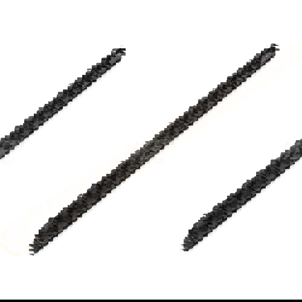 3/8 Inch Drive x 18 Inch Socket Rail, 20 Clips (Black)