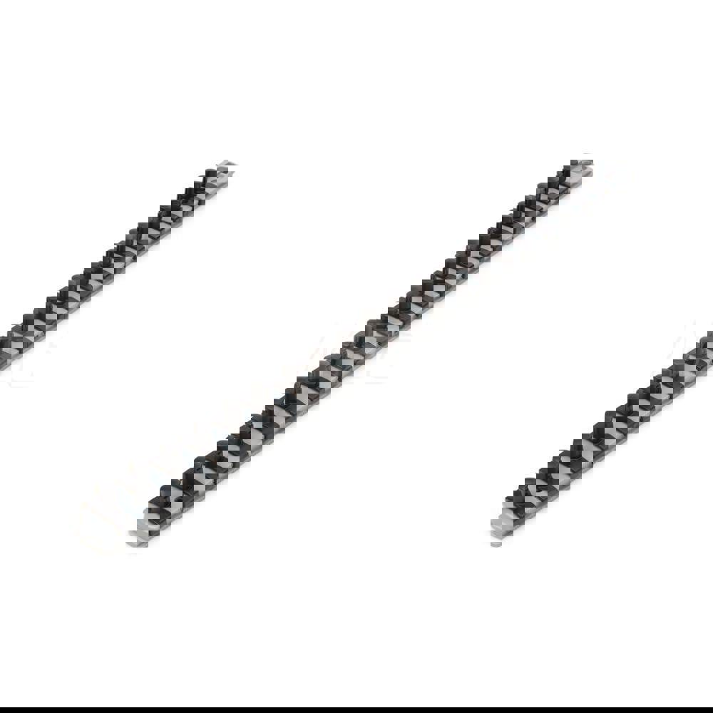 3/8 Inch Drive x 18 Inch Socket Rail, 20 Clips (Gray)